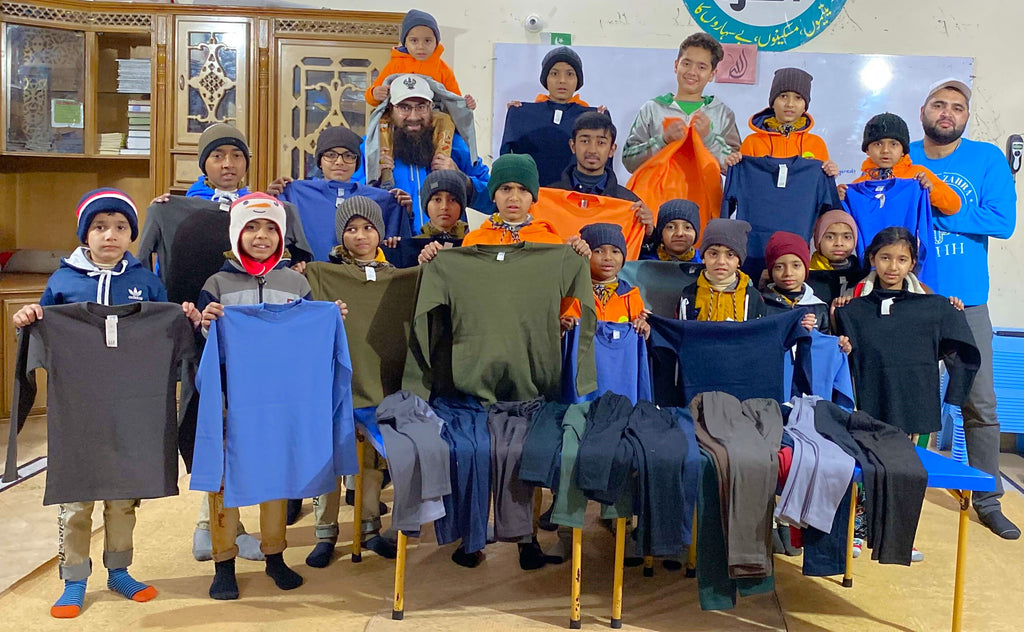 Lahore, Pakistan - Participating in Orphan Support Program & Mobile Food Rescue Program by Distributing Warm Winter Track Suits to 100+ Beloved Orphans & Less Privileged Children at 4 Different Orphanages