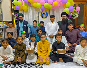 Lahore, Pakistan - Participating in Orphan Support & Mawlid Support Programs by Celebrating ZikrAllah & Mawlid an Nabi ﷺ and Serving Hot Meals with Blessed Birthday Cakes & Distributing Goodie Bags to Beloved Orphans