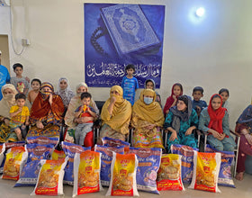 Lahore, Pakistan - Participating in Orphan Support Program & Mobile Food Rescue Program by Distributing Monthly Ration to Beloved Orphans & Widowed Women