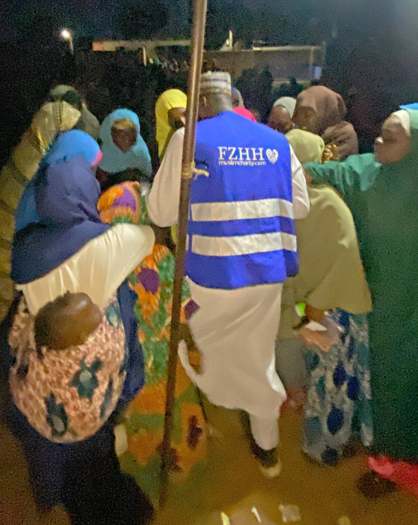 Abuja, Nigeria - Participating in Holy Qurbani Program & Mobile Food Rescue Program by Processing, Packaging & Distributing Holy Qurbani Meat from 6+ Holy Qurbans to Local Community's Less Privileged Women & Distributing Biscuits & Sweets to Children