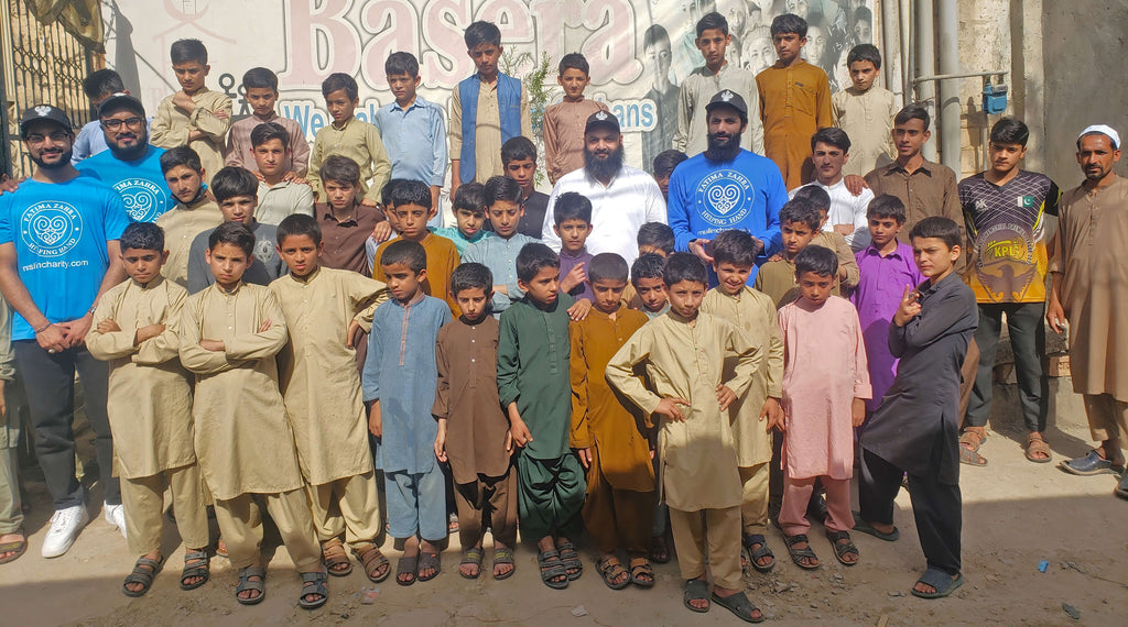 Islamabad, Pakistan - Participating in Orphan Support Program & Mobile Food Rescue Program by Serving Hot Meals, Desserts, Juices & Candies to Beloved Orphans at Local Community Orphanage