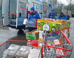 Vancouver, Canada - Participating in Mobile Food Rescue Program by Rescuing & Distributing Fresh Deli Meals, Meats, Fruits & Vegetables to Local Elderly Community & Less Privileged People