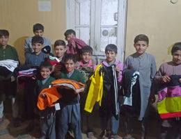 Lahore, Pakistan - Participating in Orphan Support Program by Distributing Brand New Warm Winter Clothes & Goodie Bags to 150+ Beloved Orphans at Local Community's Orphanage