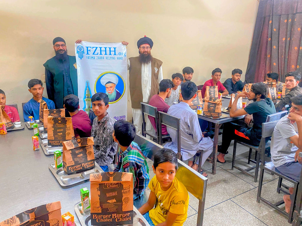 Lahore, Pakistan - Participating in Orphan Support & Mawlid Support Programs by Celebrating Mawlid an Nabi ﷺ , Serving Hot Meals & Distributing Goodie Bags with Gifts to Local Community's Beloved Orphans at Local Community's Orphanage