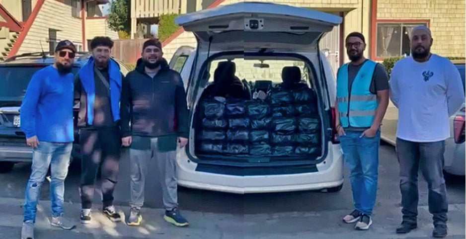 Oakland, California - Participating in Mobile Food Rescue Program by Preparing & Distributing Freshly Cooked Hot Meals & Water Bottles at Local Community's Homeless Encampments & to Less Privileged People