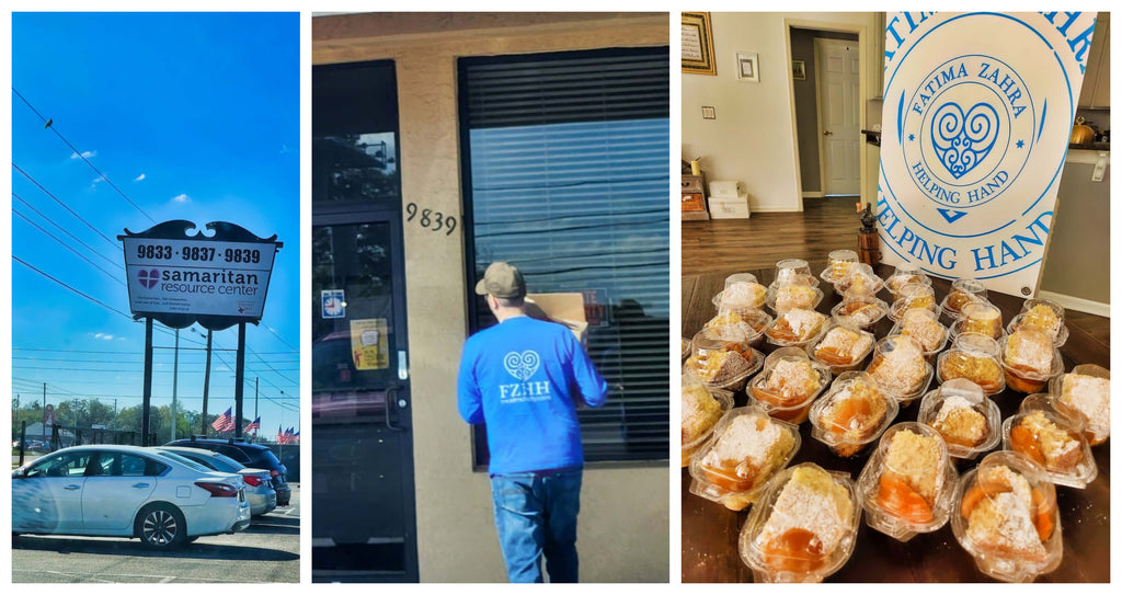 Orlando, Florida - Participating in Mobile Food Rescue Program by Preparing, Packaging & Distributing Homemade Vanilla Peach Cakes to Local Community's Homeless Resource Center
