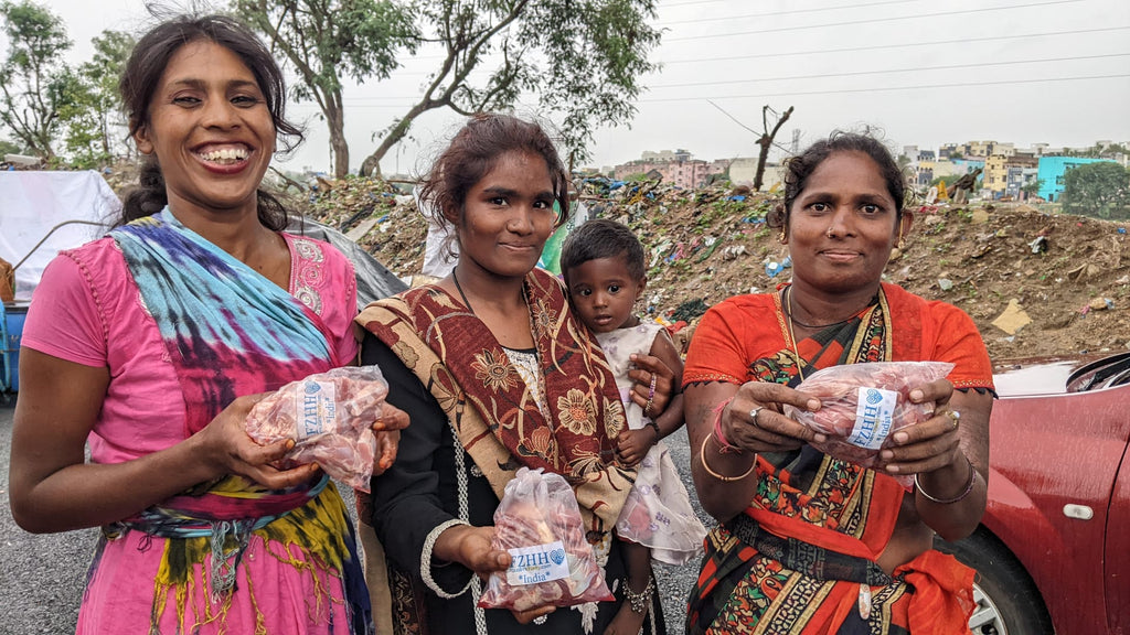 India - Honoring Holy Eid al-Adha by Processing, Packaging & Distributing Holy Meat of 60+ Holy Qurbans to Community's Homeless & Less Privileged People - Day 1 of 2