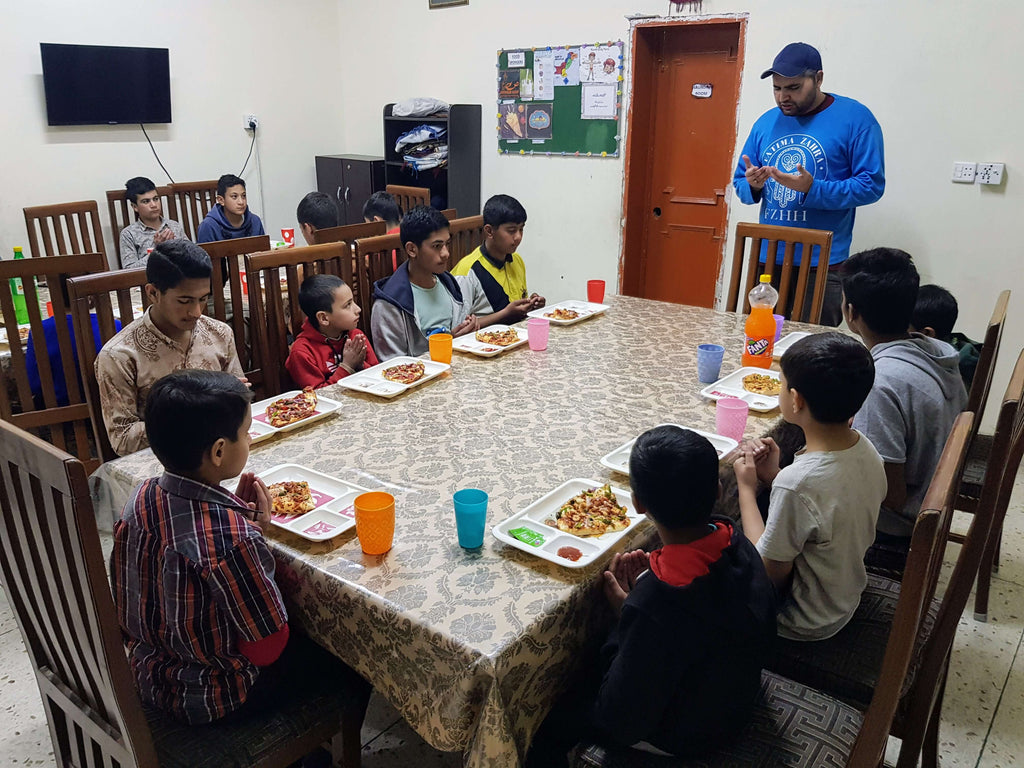 Lahore, Pakistan - Participating in Orphan Support Program & Mobile Food Rescue Program by Serving Hot Dinners to Beloved Orphans at Local Community's Orphanage