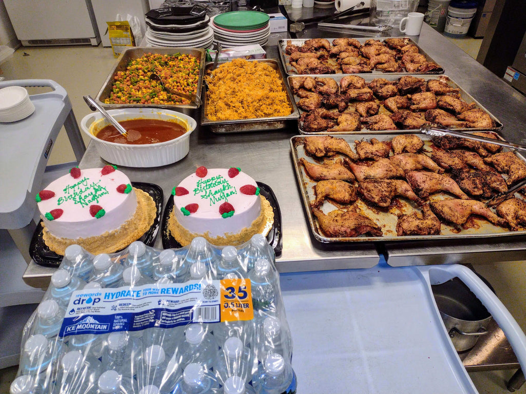 Chicago, Illinois - Participating in Mobile Food Rescue Program by Preparing & Serving 60+ Hot Meals & Blessed Cake at Local Community's Homeless Shelter