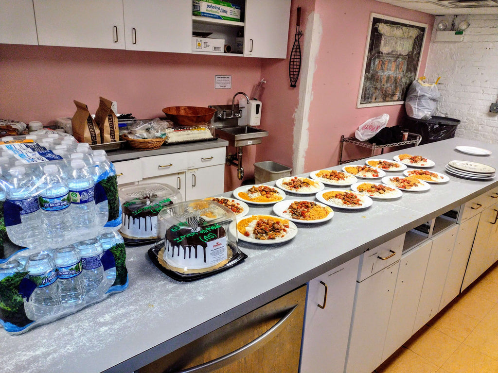 Chicago, Illinois - Participating in Mobile Food Rescue Program by Preparing & Serving 42+ Hot Meals & Blessed Cakes at Local Community's Homeless Shelter