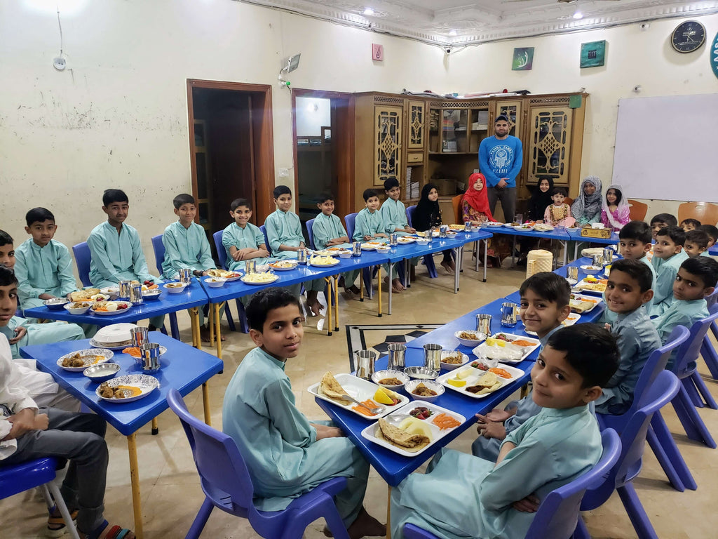 Lahore, Pakistan - Participating in Ramadan Iftar Program & Orphan Support Program by Serving Hot Meals, Fresh Fruits, Cold Drinks & Desserts to Beloved Orphans at Local Community's Orphanage