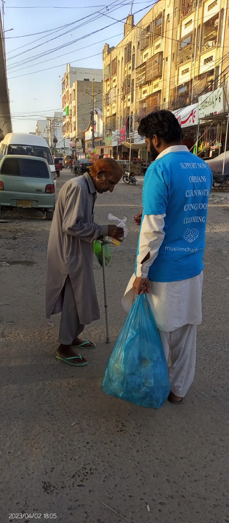 Karachi, Pakistan - Participating in Ramadan Iftar Program & Mobile Food Rescue Program by Distributing Iftar Packages to Local Community's Homeless & Less Privileged People