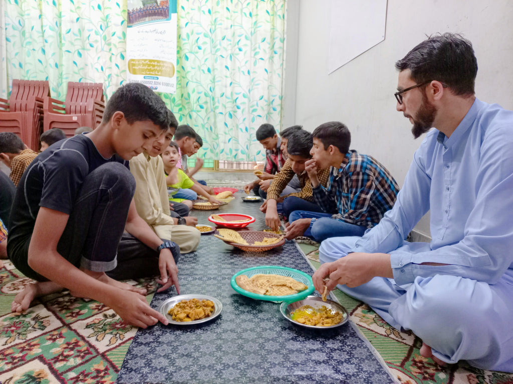 Lahore, Pakistan - Participating in Orphan Support Program & Mobile Food Rescue Program by Serving Hot Meals & Cold Drinks and Distributing Gifts to Orphan Girls at Local Community's Orphanage Serving Beloved Orphans & Less Privileged Children
