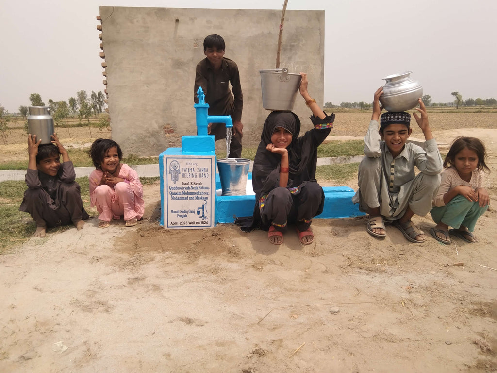 Punjab, Pakistan – Quddoosiyyah, Neda Fatima, Qaasim, Mohmmedtabrez, Mohammad and Muskaan – FZHH Water Well# 1524