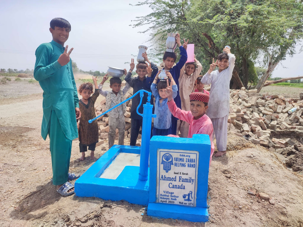 Sindh, Pakistan – Ahmed Family Canada – FZHH Water Well# 1474