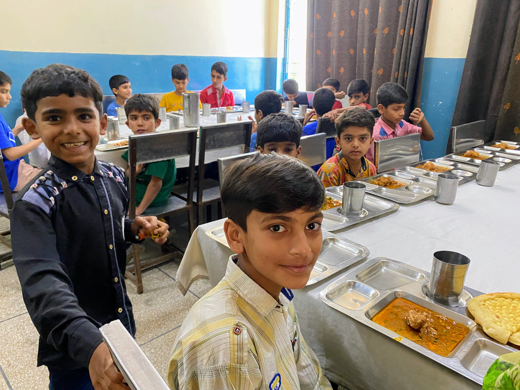 Lahore, Pakistan - Participating in Orphan Support Program & Mobile Food Rescue Program by Serving Hot Meals to Beloved Orphans at Local Community's Orphanage Serving Beloved Orphans & Less Privileged Children