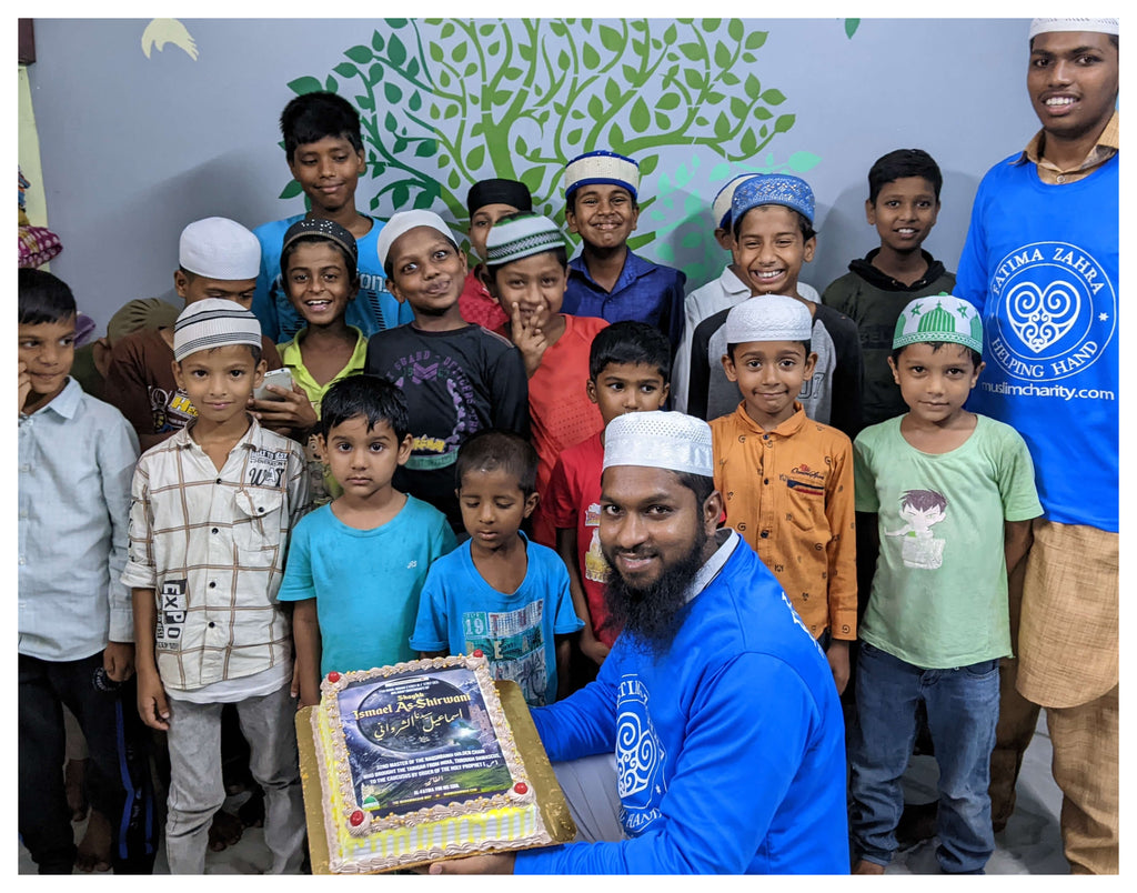 Hyderabad, India - Participating in Mobile Food Rescue Program by Preparing & Distributing Hot Meals to Local Community's Less Privileged Families & Seniors & Serving Hot Meals & Blessed Cake to Less Privileged Children