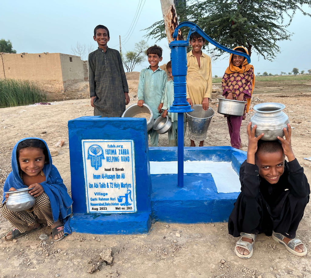 Sindh, Pakistan – Imam Al-Husayn Ibn Ali Ibn Talib & 72 Holy Martyrs Mirahmadi Family – FZHH Water Well# 2063