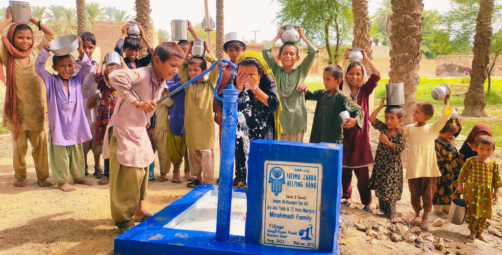Sindh, Pakistan – Imam Al-Husayn Ibn Ali Ibn Talib & 72 Holy Martyrs Mirahmadi Family – FZHH Water Well# 2073