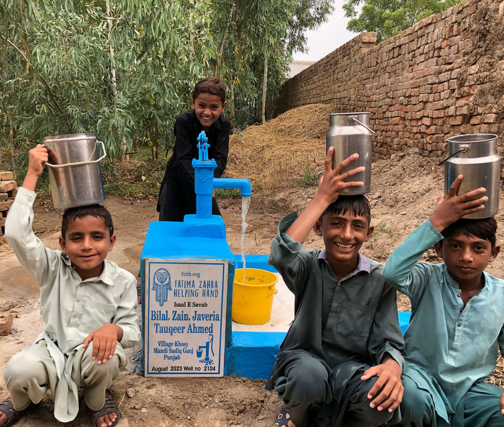 Punjab, Pakistan – Bilal, Zain, Javeria, Tauqeer Ahmed – FZHH Water Well# 2104