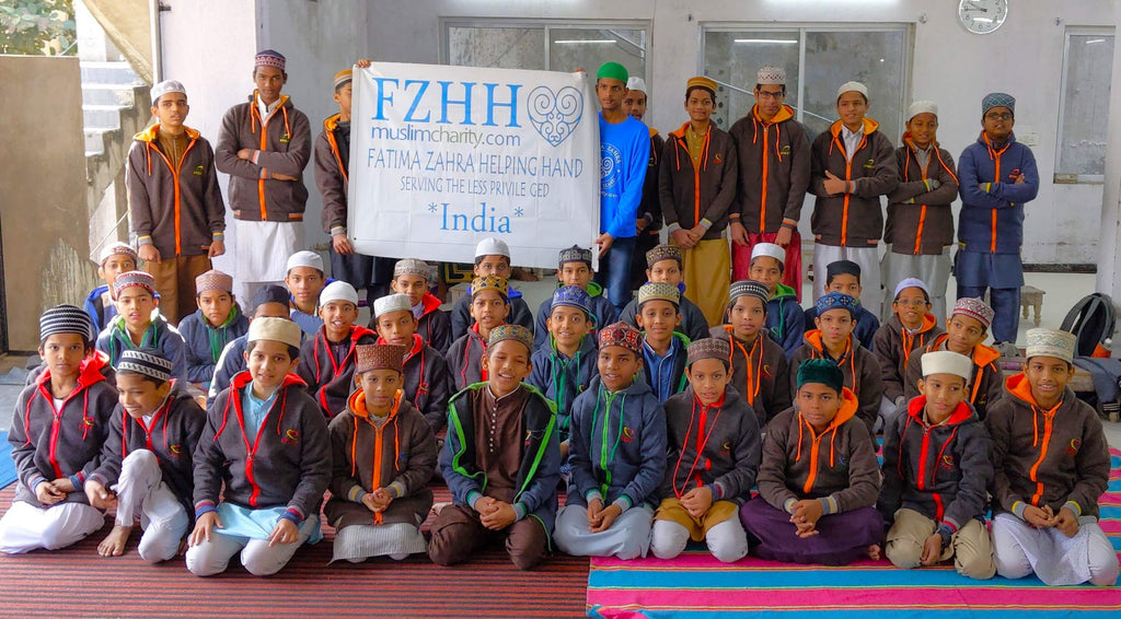 Hyderabad, India - Participating in Orphan Support Program & Mobile Food Rescue Program by Distributing Warm Winter Apparel to 100+ Beloved Orphans, Less Privileged Madrasa Students & Homeless Families