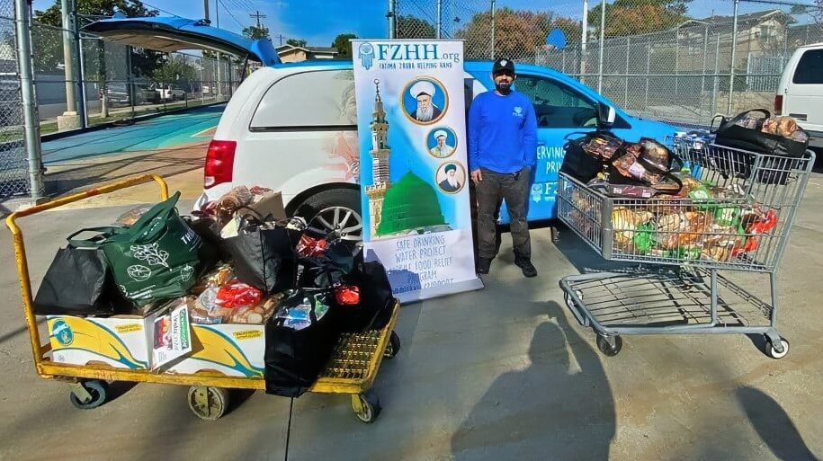 Los Angeles, California - Participating in Mobile Food Rescue Program by Rescuing & Distributing Essential Groceries to Local Community's Breadline Serving Less Privileged Families