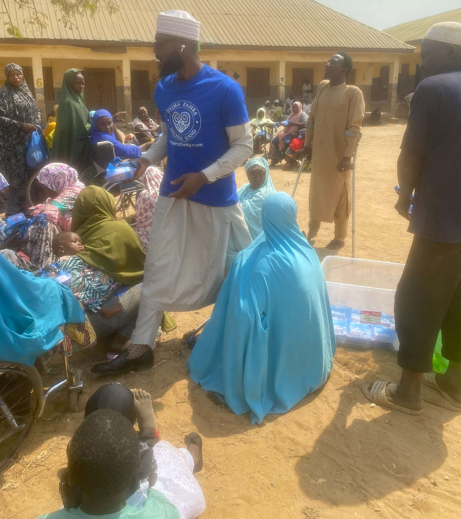 Abuja, Nigeria - Participating in Mobile Food Rescue Program & Holy Qurbani Program by Distributing Freshly Prepared Hot Meals & Holy Qurban Packets to 200+ Less Privileged People with Disabilities