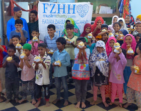 Hyderabad, India - Participating in Orphan Support Program & Mobile Food Rescue Program by Distributing Hot Meals to Beloved Orphans, Madrasa Students & Less Privileged Families