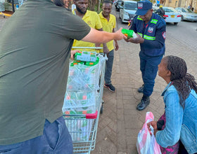 Nairobi, Kenya - Participating in Mobile Food Rescue Program by Distributing 124+ Packets of Maize Meals to Local Community's Homeless & Less Privileged People