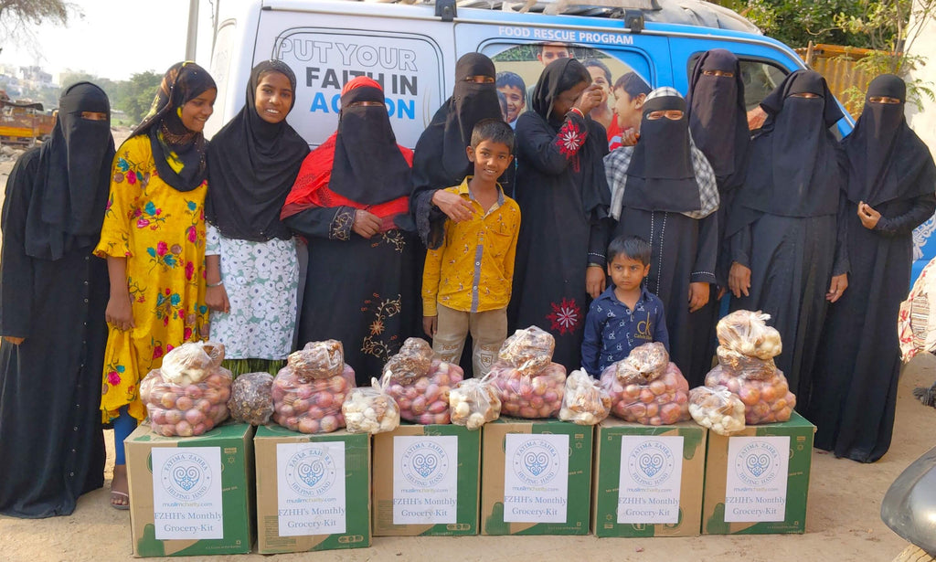 Hyderabad, India - Participating in Month of Ramadan Appeal Program & Mobile Food Rescue Program by Distributing 10+ Monthly Ration Packages to Less Privileged Families