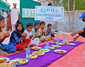 Sindh, Pakistan - Ramadan Day 9 - Participating in Month of Ramadan Appeal Program & Mobile Food Rescue Program by Serving Complete Iftari Meals with Hot Dinners & Cold Drinks to 150+ Less Privileged People