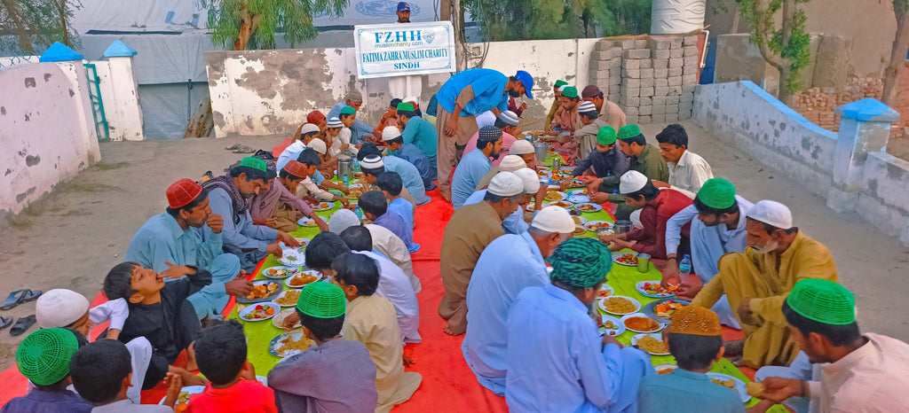 Sindh, Pakistan - Ramadan Day 11 - Participating in Month of Ramadan Appeal Program & Mobile Food Rescue Program by Serving Complete Iftari Meals with Hot Dinners & Cold Drinks to 150+ Less Privileged People