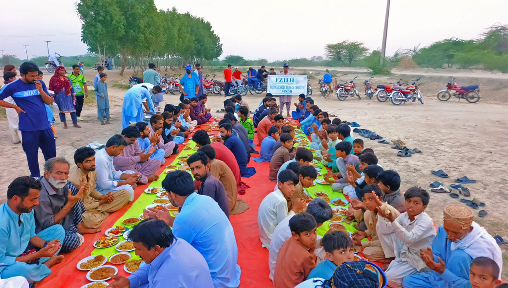 Sindh, Pakistan - Ramadan Day 12 - Participating in Month of Ramadan Appeal Program & Mobile Food Rescue Program by Serving Complete Iftari Meals with Hot Dinners & Cold Drinks to 150+ Less Privileged People
