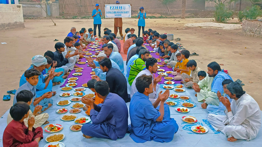 Sindh, Pakistan - Ramadan Day 13 - Participating in Month of Ramadan Appeal Program & Mobile Food Rescue Program by Serving Complete Iftari Meals with Hot Dinners & Cold Drinks to 150+ Less Privileged People