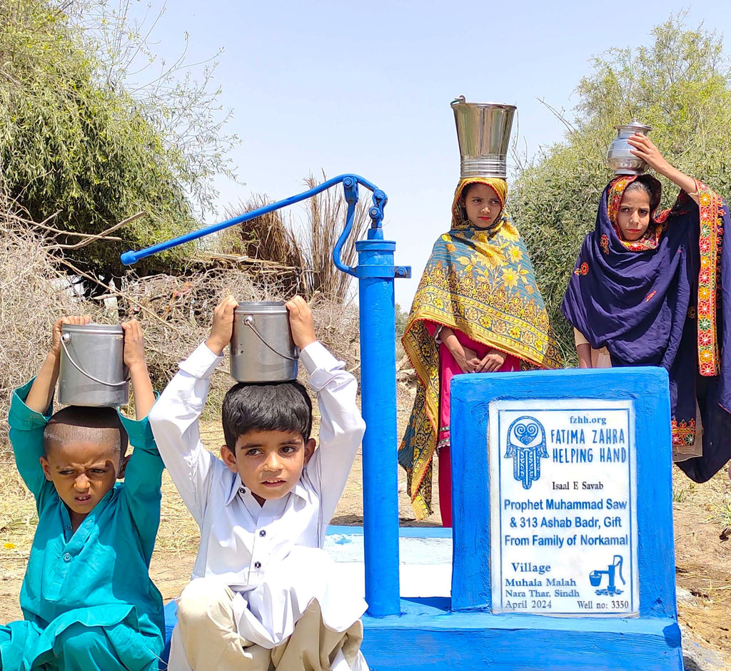 Sindh, Pakistan – Prophet Muhammad (SAW) & 313 Ashab Badr, Gift from Family of Norkamal – FZHH Water Well# 3350