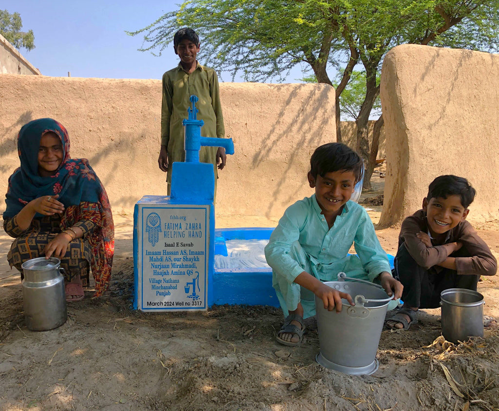 Punjab, Pakistan – Imaam Hassan AS, Imaam Mahdi AS, our Sheikh Nurjaan Mirahmadi, Haajah Amina QS – FZHH Water Well# 3317