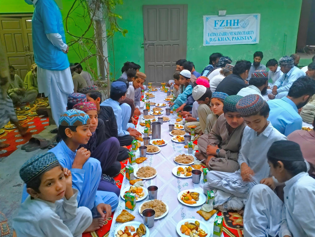 Punjab, Pakistan - Ramadan Day 24 - Participating in Month of Ramadan Appeal Program & Mobile Food Rescue Program by Serving 150+ Complete Iftari Meals with Hot Dinners & Cold Drinks to Less Privileged Men & Children