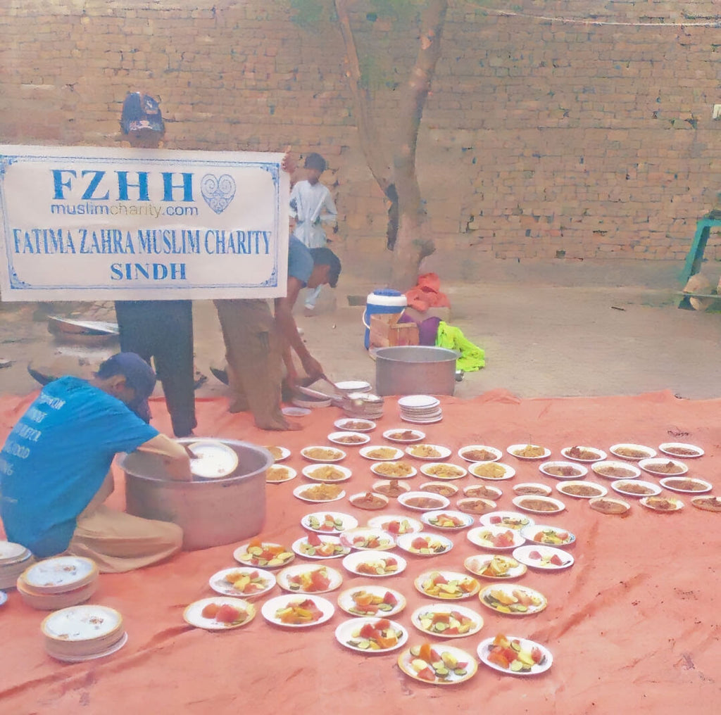 Sindh, Pakistan - Ramadan Day 24 - Participating in Month of Ramadan Appeal Program & Mobile Food Rescue Program by Serving 150+ Complete Iftari Meals with Hot Dinners & Cold Drinks to Beloved Orphans & Widows