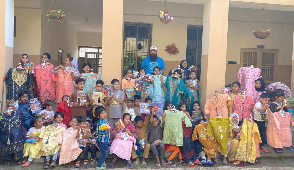 Lahore, Pakistan - Participating in Month of Ramadan Appeal Program & Orphan Support Program by Distributing 150+ Brand New Clothes, Accessories & Goodie Bags to 150+ Beloved Orphans at Local Community's Orphanage