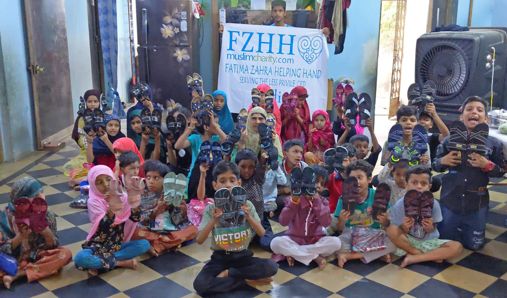 Hyderabad, India - Participating in Month of Ramadan Appeal Program & Orphan Support Program by Distributing 150+ Eid Gifts of Brand New Footwear to 150+ Beloved Orphans, Madrasa Students & Less Privileged Children