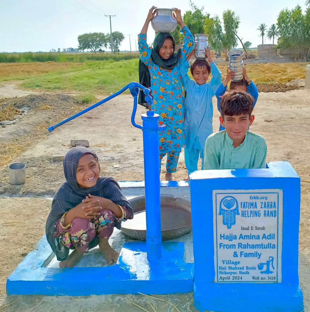 Sindh, Pakistan – Hajja Amina Adil From Rahamtulla & Family – FZHH Water Well# 3418