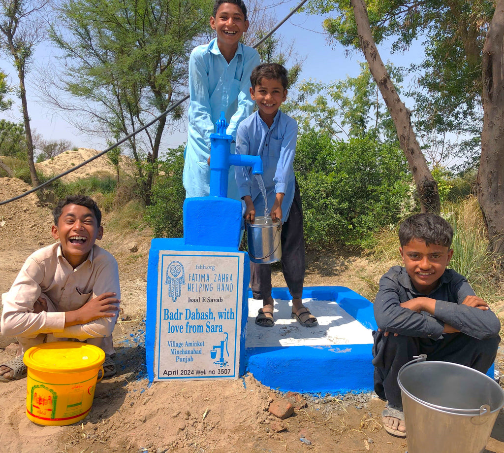 Punjab, Pakistan – Badr Dabash, with love from Sara – FZHH Water Well# 3507