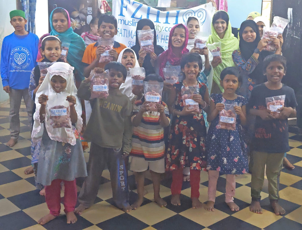 Hyderabad, India - Participating in Holy Qurbani Program & Mobile Food Rescue Program by Processing, Packaging & Distributing Holy Qurbani Meat from 10 Holy Qurbans to Beloved Orphans, Madrasa Students, Homeless & Less Privileged Families