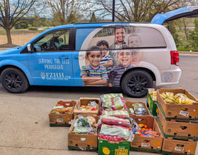 Chicago, Illinois - Participating in Mobile Food Rescue Program by Rescuing & Distributing Fresh Fruits & Vegetables to Local Community's Homeless Shelters Serving Less Privileged People