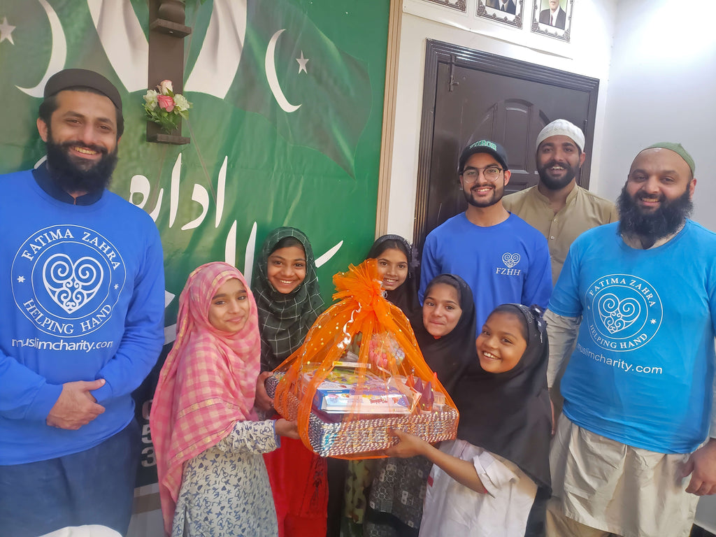 Lahore, Pakistan - Participating in Orphan Support Program & Mobile Food Rescue Program by Distributing Blessed Gifts & Serving Hot Meals to 60+ Beloved Orphan Children at Local Community's Orphanage