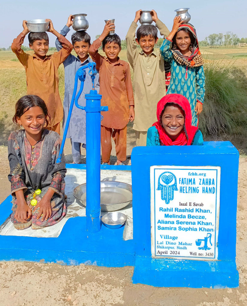 Sindh, Pakistan – Rahil Rashid Khan, Melinda Becze, Aliana Serena Khan, Samira Sophia Khan – FZHH Water Well# 3430