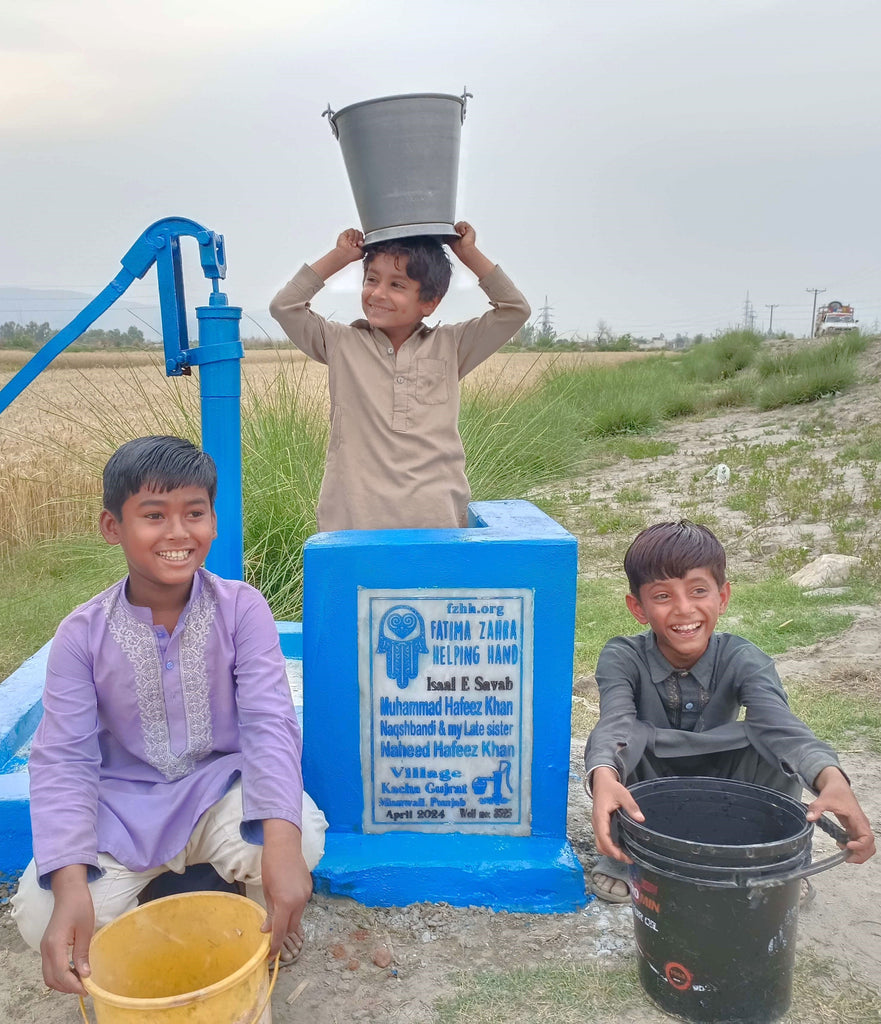 Punjab, Pakistan – Muhammad Hafeez Khan Naqshbandi & my late sister Naheed Hafeez Khan – FZHH Water Well# 3525