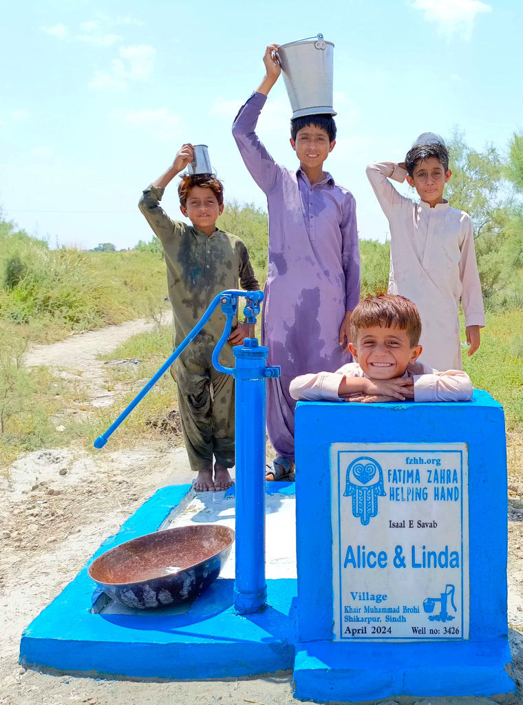 Sindh, Pakistan – Alice & Linda – FZHH Water Well# 3426