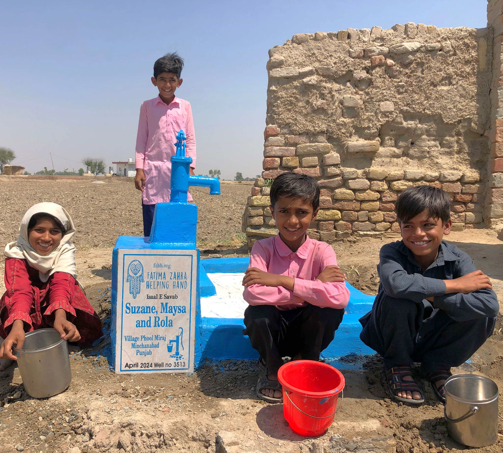 Punjab, Pakistan – Suzane, Maysa and Rola – FZHH Water Well# 3513