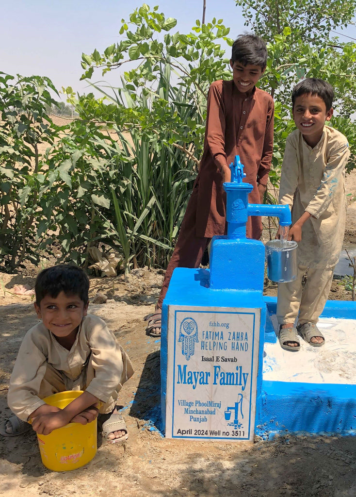 Punjab, Pakistan – Mayar Family – FZHH Water Well# 3511